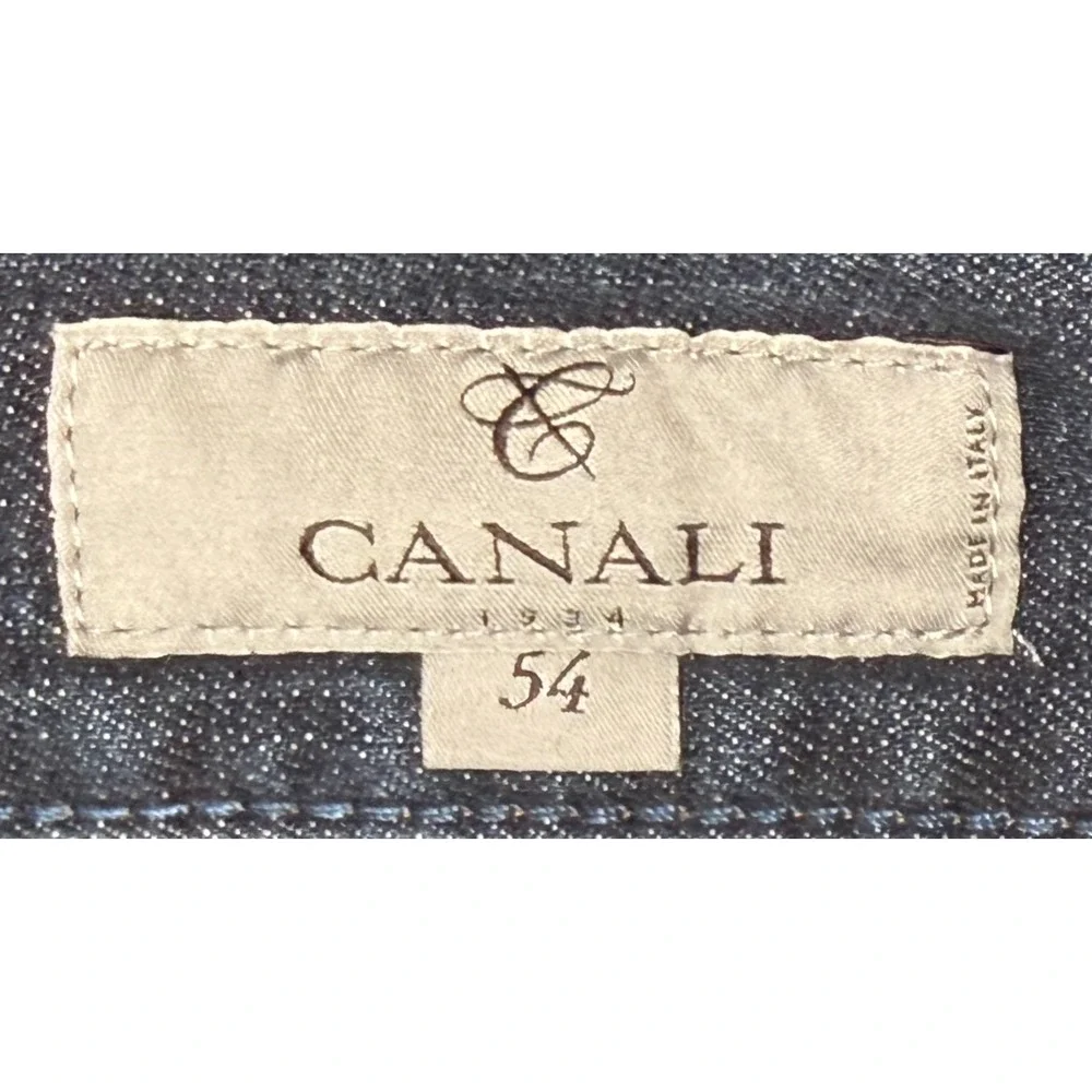 Canali Men's Blue 5 Pocket Made In Italy Straight Leg Denim Jeans Size‎ 54